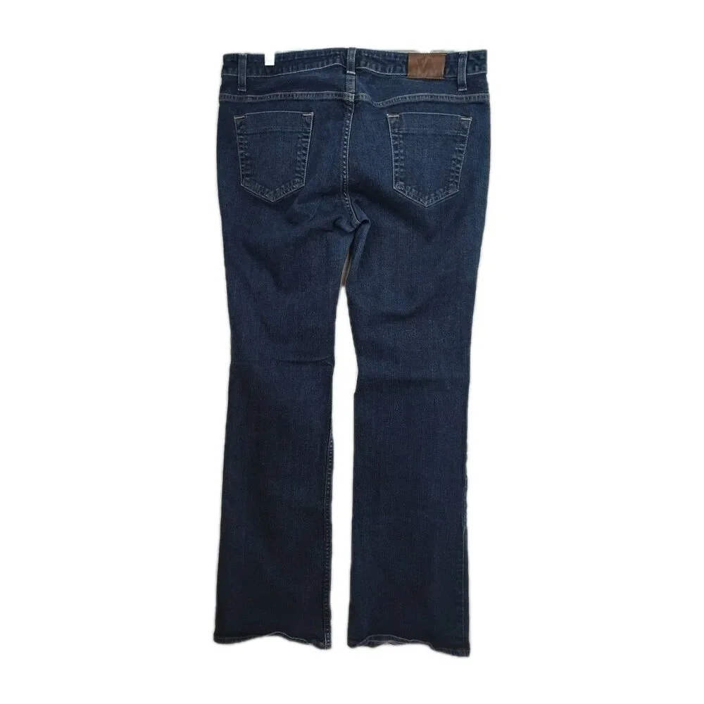 Victor Alfaro women's bootcut jeans, size 10, dark wash blue‎